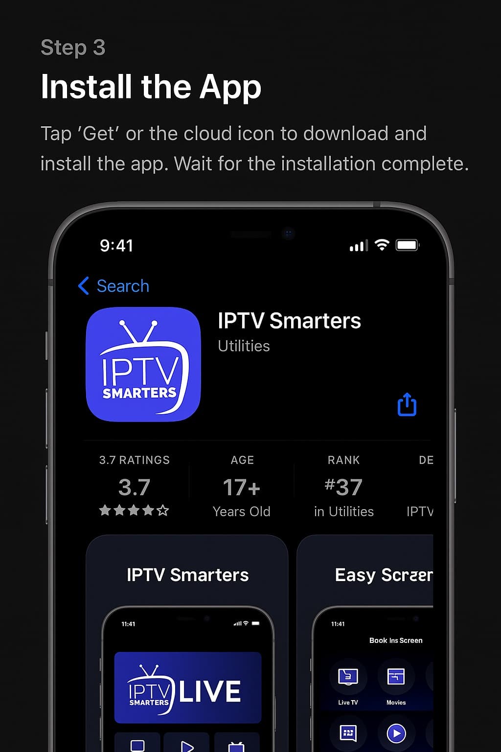Install IPTV app on Smart TV