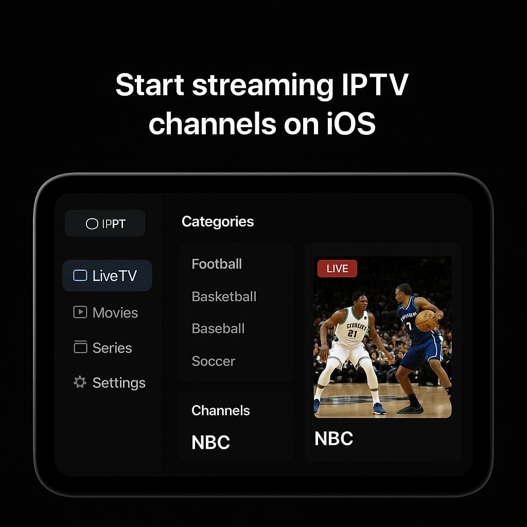 Login and start streaming IPTV on Smart TV